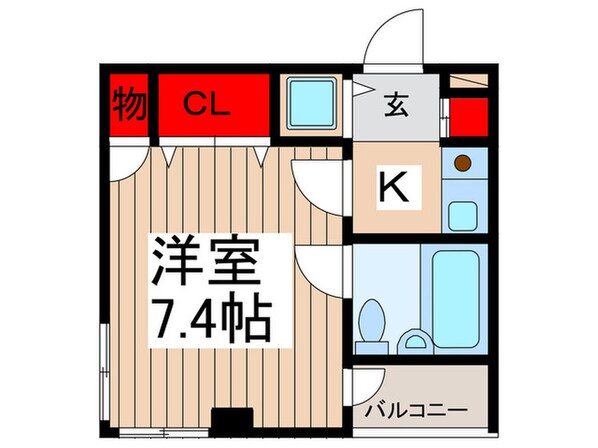 カンファ－コ－トの物件間取画像